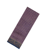 Lilac Printed Chanderi Cotton Saree With Zari Border-CC1525