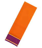 Orange Woven Mysore Silk Saree With Contrast Border-MS3287