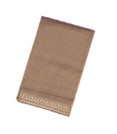 Lilac Woven Viscose Saree With Floral Motifs
