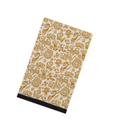 Taupe Printed Jaipur Cotton Saree With Tribal Motifs-JC1576