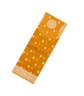 Mustard Woven Pure Organza Silk Saree With Zari Buttas-KS1118
