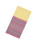 Sandal Handwoven Bengal Cotton Saree With Pink Border-BG1466