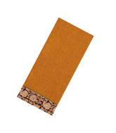 Mustard Woven Chirala Cotton Saree With Printed Border and Pallu-CR1394