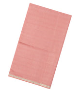 Peach Handloom Organza Silk Saree With Checks-SO4764