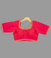 Pink Embroidered Festive Blouse