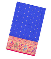 Purple Handloom Paithani Silk Saree With Meena Border & Pallu-PA1125