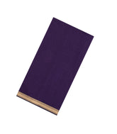 Dark Purple Handloom Maheswari Silk Cotton Saree With Zari Border-SC4914