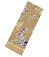 Beige Woven Georgette Silk Saree With Printed Floral Motifs-PS0557