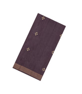 Lilac Handloom Dupion Silk Saree With Buttas & Printed Pallu-DS0556