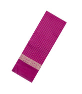 Magenta Woven Art Viscose Dola Silk Saree With Zari Checks-SY0584