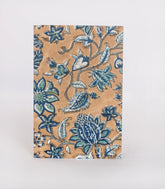 Beige 9 X 6 Inch Bagru Dabu Block Printed 96 Page Handmade Notebook-ACS1003