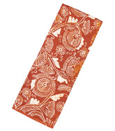 Crimson Woven Silk Saree With Printed Floral Motifs-PS0578