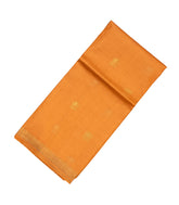 Mustard Woven Tussar Silk Saree With Floral Motifs-TU2577