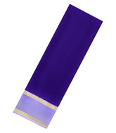 Purple Woven Mysore Silk Saree With Contrast Zari Border-MS3620