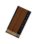 Oil Mustard Woven Orissa Cotton Saree With Stripes-OR0878