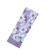 Lavender Printed Synthetic Linen Saree With Floral Motifs-SY0204