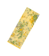 Yellow Printed Crepe Silk Saree With Floral Motifs-PS0927