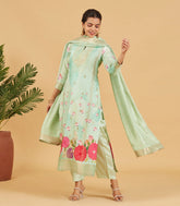 Pastel Green Festive Kurta Set