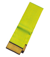 Light Green Handloom Korvai Kanchipuram Silk Saree With Black Border-KA13250