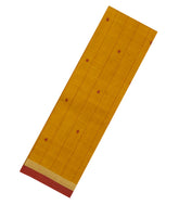 Mustard Woven Rasipuram Cotton Sari With Checks & Buttas-RA2607