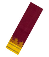 Crimson Handloom Rasipuram Cotton Saree With Ganga Jamuna Border-RA2665