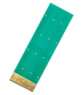 Aquamarine Woven Mysore Silk Saree With Buttas & Contrast Border-MS3649