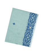 Shadow Green Woven Bengal Cotton Saree With Floral Buttas-BG1416