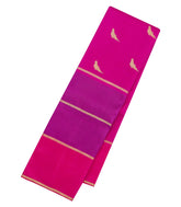 Hot Pink Handloom Kanchipuram Silk Saree With Buttas-KA15209