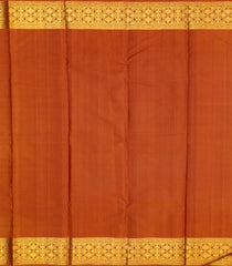 Maroon Handloom Natural Dyed Silk Saree With Minangkabau Motifs