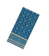Steel Blue Woven Art Dupion Saree With Tie & Dye Motifs-BL5899