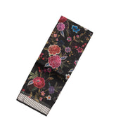 Black Woven Pure Organza Silk Saree With Printed Floral Motifs-PS0597