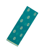 Cyan Woven Mysore Silk Saree With Floral Buttas-MS3438