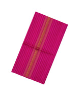 Hot Pink Handloom Organza Silk Saree With Stripes-SO4780