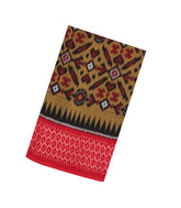 Oil Mustard Handwoven Orissa Cotton Saree With Tie & Dye Motifs-OR0902