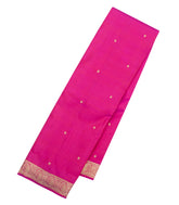 Hot Pink Handloom Kanchipuram Silk Saree With Buttas & Zari Border-KA16198