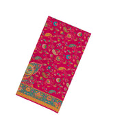 Pink Printed Synthetics Dola Satin Saree With Paisley Motifs-BL5159