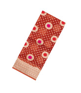 Crimson Woven Pure Organza Silk Saree With Meena Floral Motifs-KS1110