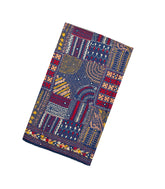 Navy Blue Woven Tussar Silk Saree With Hand Embroidered Meena Motifs -EN1782