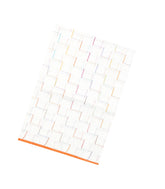 White Woven Linen Saree With Chevron Stripes-LI0712