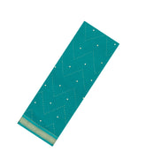 Cyan Woven Mysore Silk Saree With Stone Work -MS3441