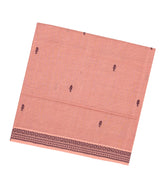 Baby Pink Woven Kadapa Cotton Saree With Stripes & Buttas-KN0659