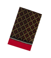 Black Handloom Orissa Cotton Saree With Tie & Dye Jaal Motifs