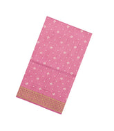 Baby Pink Printed Synthetic Dola Silk Saree With Zari Stripes & Border-SY0392