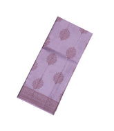 Lilac Woven Tussar Silk Saree With Floral Butta Motifs-TU2944