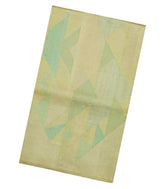 Aquamarine Handloom Tissue Kanchipuram Silk Saree With Triangle Motifs-KA14043
