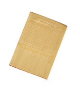 Gold Handloom Kanchipuram Tissue Silk Saree With Gold & Silver Zari Motifs-KA13493