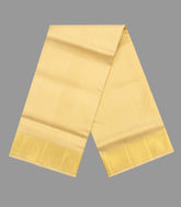 Sandal Handloom Pure Silk 9 Yards Dhoti With 5 Yards Angavasthram With Shirt Bit-CD1563
