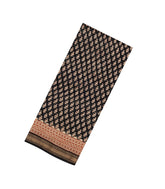Black Printed Chanderi Cotton Saree With Zari Border-CC1642
