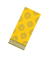Yellow Woven Art Dupion Saree With Printed Tie & Dye Motifs & Contrast Border-BL4978