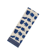 Blue Printed Kalamkari Cotton Saree With Zari Border-KAL1205